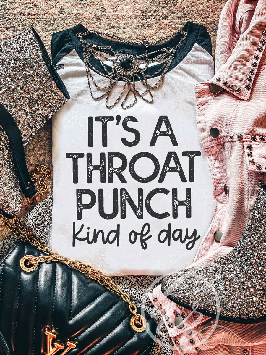 It's A Throat Punch Kind Of Day – Engraved Stainless Steel Tumbler